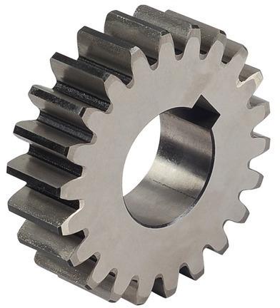 Round Polished Cast Iron Spur Gear, For Industrial Use, Color : Grey
