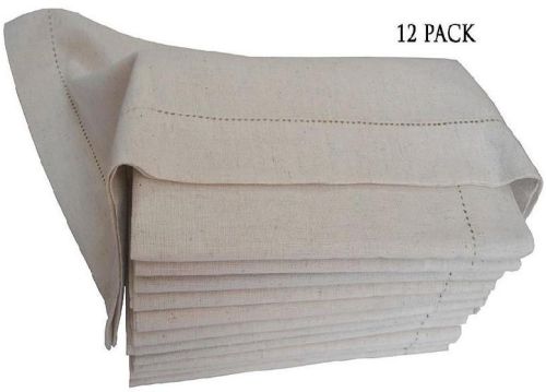 Micasa Decor Rectangular Natural Cotton Dinner Napkins, For Home, Hotel, Restaurant, Size : 18x18 Inches