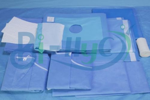SSMMS Plain Arthroscopic Drape Kit, Color : Blue & White Standard