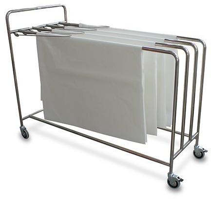 Stainless Steel Paper Dispensing Trolley, For Hospital, Shape : Rectangular