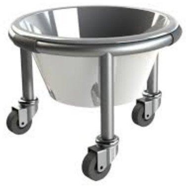 Polished Stainless Steel Kick Bucket