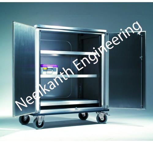 Stainless Steel Storage Trolley Cabinet, For Hospital, Feature : Corrosion Resistant, High Quality