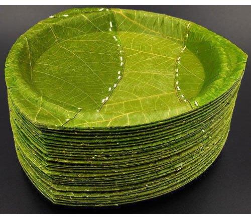 Banana Leaf Plate, Shape : Round