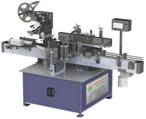 Front Back and Top Side Sticker Labeling Machine