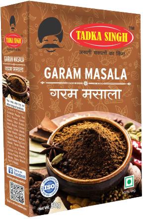 Tadka Singh Blended Garam Masala Powder, Packaging Type : Plastic Packet