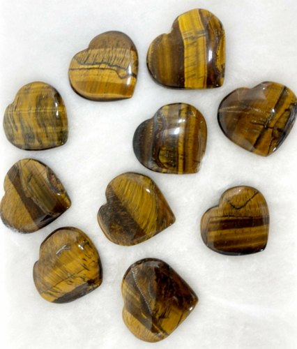 Gemstone Tiger Eye Puffy Heart, Style : Feng Shui