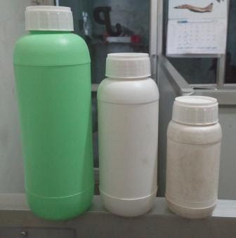 Plastic Pesticide Bottles, Shape : Round