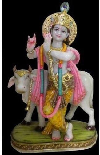 Fiber Krishna Statue, Color : Yellow, White, Golden Etc