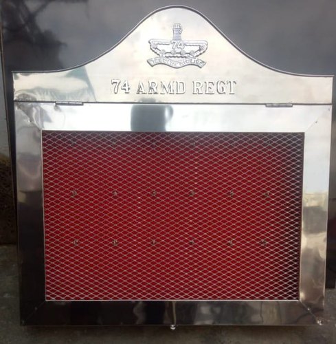 Metal Steel Key Box, For Army Unit Uses, Pattern : Armd Monogram