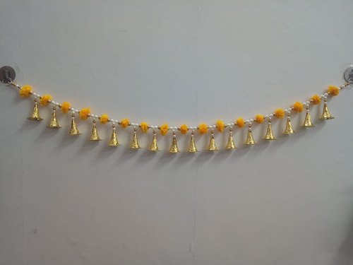 White Pearl Flower Artificial Door Toran, Size : 3 Feet (Length)