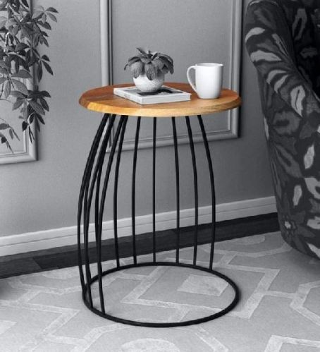 Polished Iron Sofa Side Table, For Restaurant, Office, Hotel, Home, Specialities : Easy To Place
