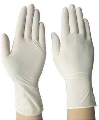 Protecto Plain Latex Examination Gloves, Size : 6.5 Inches