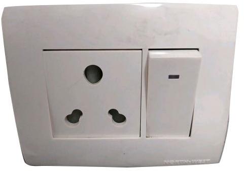 ABS Plastic Wipro Modular Switches, Color : White