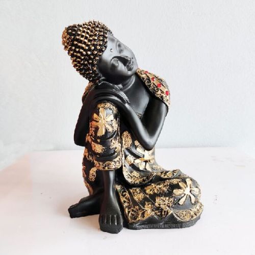 Polished Polyresin Buddha Statue, For Home, Hotel, Packaging Type : Thermocol