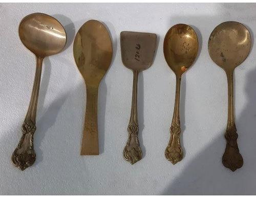 Brass Cutlery Set, For Home, Color : Golden