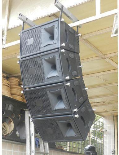 Polished Hardwood Line Array Cabinet, Color : Black