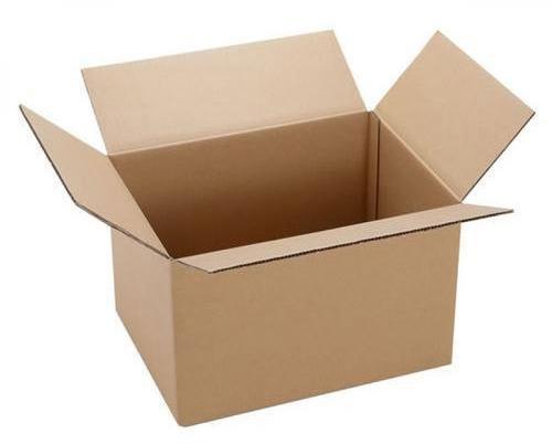 Plain Corrugated Shipping Box, Color : Brown