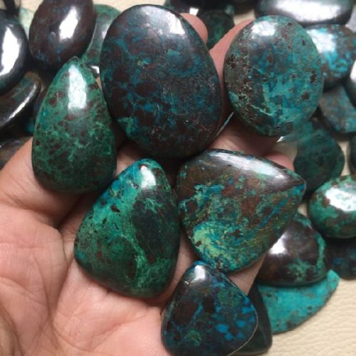 100% Natural Chrysocolla Cabochon Gemstone, Style : Elegant