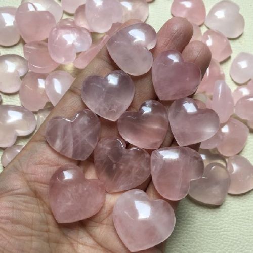 Rose Quartz Heart Cabochon Gemstone