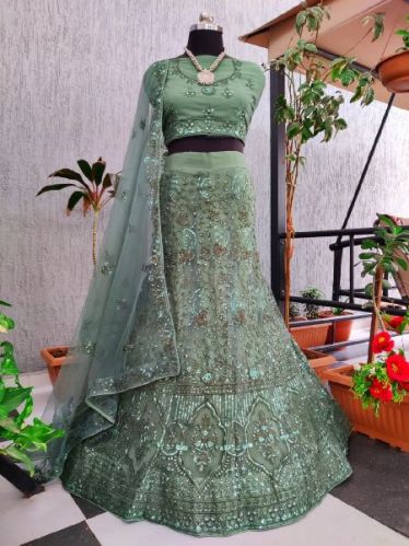 Semi Stitched Adda Silk Lehenga, Size : XL, XXL