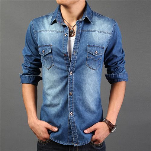 Polo Mens Denim Shirts, Size : Small, Medium, XL, XXL
