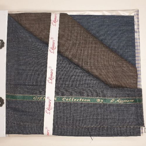 Plain S Kumar Premium Suiting Fabric, Thickness : 50-100Gsm