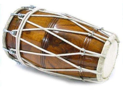 6 Kg Approx Wooden Dholak, Packaging Type : Plastic Bag