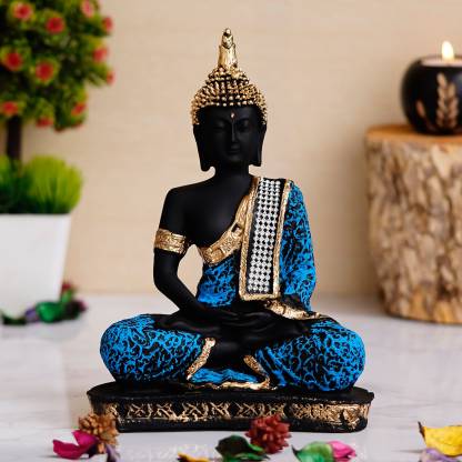 Meditating Buddha Statue For Home Decor Idol/Showpiece Decorative Showpiece - 22 Cm