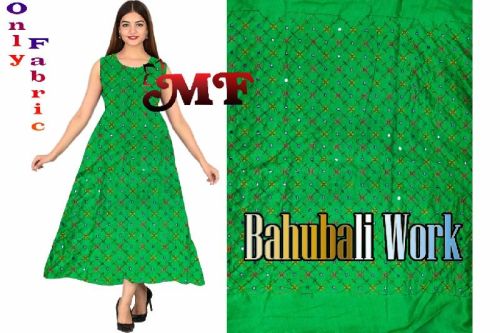 Cranberry Silk Embroidered Fabric, For Garments, Width : 56 Inch