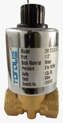Torque Brass Direct Acting Solenoid Valve, Pressure : 0 To 10 Bar