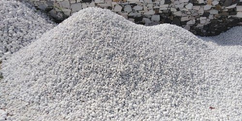 Unpolished Marble Pebbles, For Landscaping