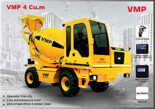 Bull Group 7700kg Hydraulic Self Loading Concrete Mixer, Model Number : VMP4000