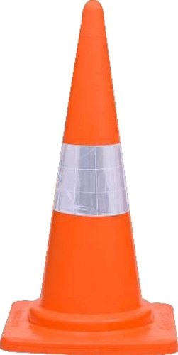 Dark Eye PVC Rubber Cone, For Road Safety, Color : Red, Orange, White