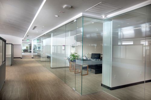 SGI Square Polished Office Glass Partition, For Home, Style : Modern