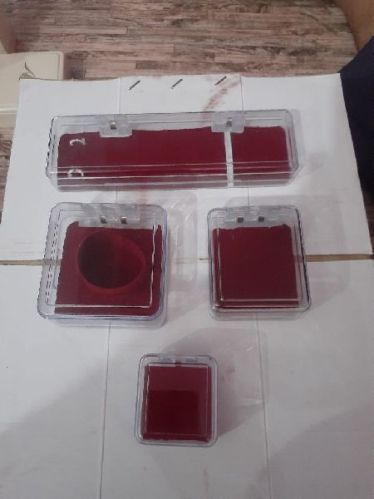 Round Plastic Jewellery Boxes, Pattern : Plain