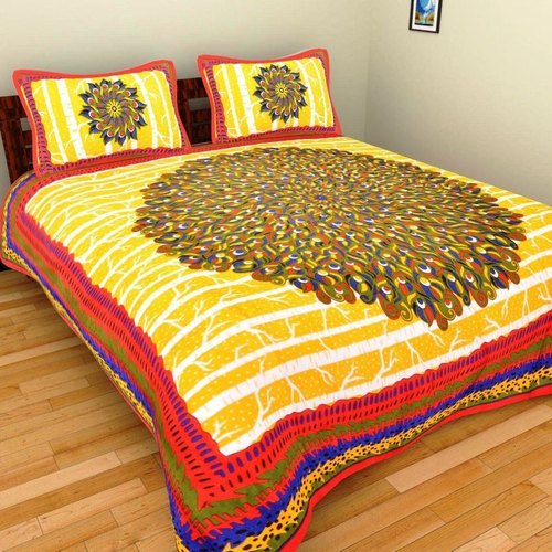 Ayoni Decor Cotton Printed Bedsheet