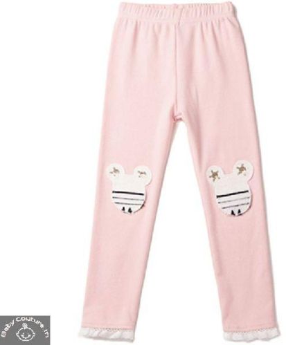 Cute Peach Mouse Patch Leggings