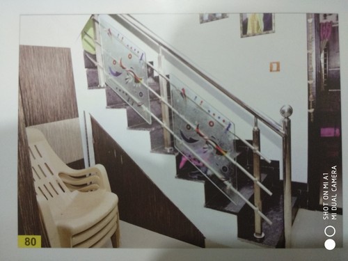 Stainless Steel Railing, Color : Silver