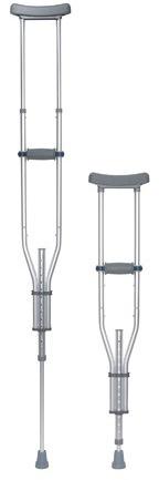 Aluminium Standard Metal Crutches