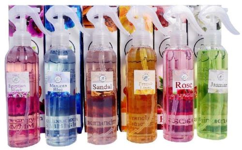 Air Fresheners Spray- 250 ML, For Bathroom, Car, Office, Room, Shape : Liquid