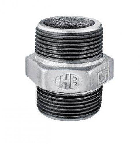 Threaded Galvanized Hex Nipple, For Plumbing Pipe