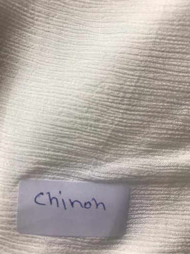 White Chinon Fabric