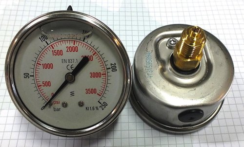 Hydraulic Pressure Gauge, Connection : Bottom Connection