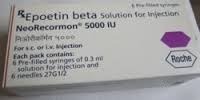 Epoetin Beta Injection, For Hospital, Packaging Type : Customized