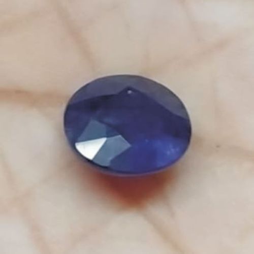 Aadhyathmik Natural Activated Blue Sapphire 5.35carats Mayura Neelam Mayuri Neel S9056-07-01