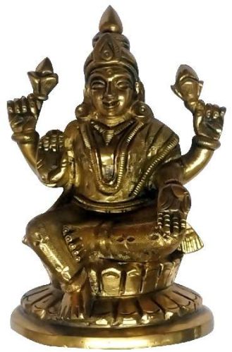 Lakshmi Devi Brass Idol 5inch 818grams, For Home