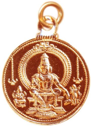 Sabarimala Ayyappa Swamy Aiyappan Swamiye Saranam Ayyappa Copper Pendant S930071-02