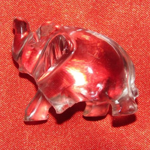 Sphatik Airavata Crystal Elephant Quartz Elephant Vahana 37Grams S913458