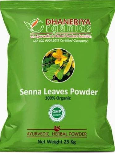 Dhaneriya Organics Natural Senna Leaves Powder, For Medicines Products, Feature : Fine Finish