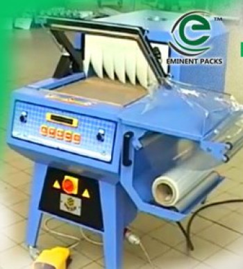 Automatic Electric Shrink Tunnel Packaging Machine, Color : Blue